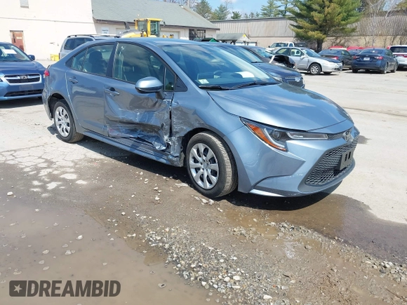 2020 Toyota Corolla LE with VIN JTDEPRAE1LJ058438, listed as a IAAI auction lot 42091884 with 17,788 mi miles and . Bid and sale history available at DreamBid. Image 1.