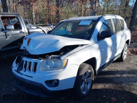 2013 Jeep Compass Sport with VIN 1C4NJCBB0DD116624, listed as a IAAI auction lot 41165639 with 120,164 mi miles. Bid and sale history available at carsss.com. Image 2.