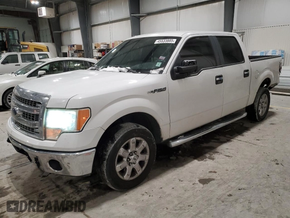 2014 Ford F-150 XL with VIN 1FTEW1CM1EFC85482, listed as a Copart auction lot 45533885 with 207,738 mi miles and Salvage Title. Bid and sale history available at carsss.com. Image 1.
