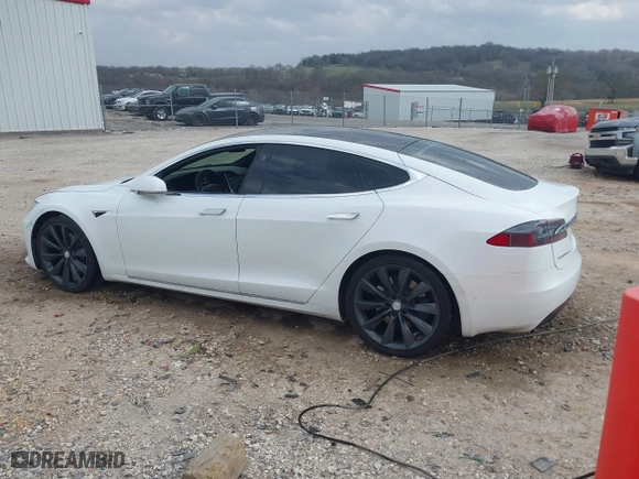 2017 Tesla Model S 100D with VIN 5YJSA1E29HF204797, listed as a IAAI auction lot 41760296 with 92,587 mi miles. Bid and sale history available at carsss.com. Image 14.