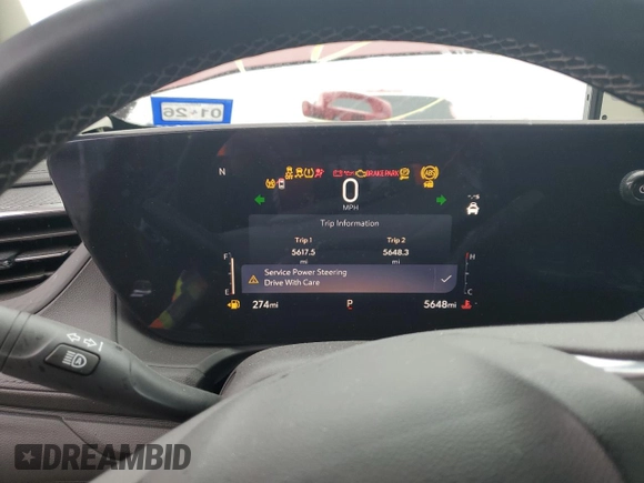 2024 Buick Encore GX Avenir with VIN KL4AMFSL3RB058327, listed as a Copart auction lot 81272264 with 5,648 mi miles and Salvage title. Bid and sale history available at DreamBid. Image 9.