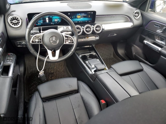 2021 Mercedes-Benz GLB with VIN W1N4M4HB4MW109527, listed as a Copart auction lot 87762835 with 55,442 mi miles and Salvage Title. Bid and sale history available at carsss.com. Image 8.