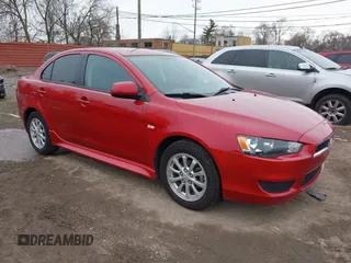 2014 Mitsubishi Lancer ES with VIN JA32U2FU1EU015222, listed as a IAAI auction lot 41485936 with 96,149 mi miles. Bid and sale history available at carsss.com. Image 1.