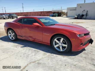 2014 Chevrolet Camaro LT with VIN 2G1FB1E35E9250742, listed as a Copart auction lot 52458555 with 27,050 mi miles and Salvage Title. Bid and sale history available at carsss.com. Image 4.