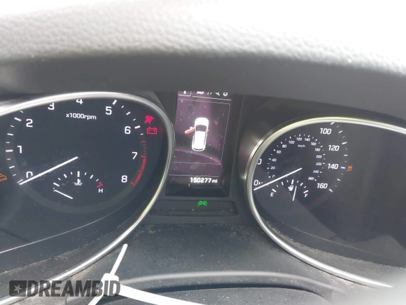 2017 Hyundai Santa Fe Sport 2.0T with VIN 5XYZU4LA4HG437089, listed as a IAAI auction lot 41457614 with 150,277 mi miles. Bid and sale history available at carsss.com. Image 16.