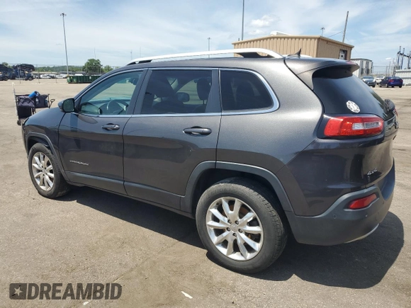 2014 Jeep Cherokee Limited with VIN 1C4PJMDS4EW211057, listed as a Copart auction lot 63448375 with Not provided miles and Salvage title. Bid and sale history available at DreamBid. Image 2.