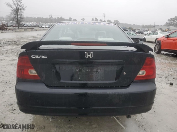 2001 Honda Civic EX with VIN 1HGEM22981L074169, listed as a Copart auction lot 43056235 with 203,508 mi miles and Salvage Title. Bid and sale history available at carsss.com. Image 6.