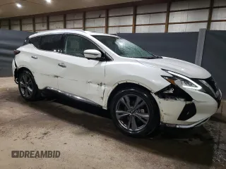 2023 Nissan Murano Platinum with VIN 5N1AZ2DJ8PC127625, listed as a Copart auction lot 43221825 with 66,476 mi miles and Salvage title. Bid and sale history available at DreamBid. Image 4.