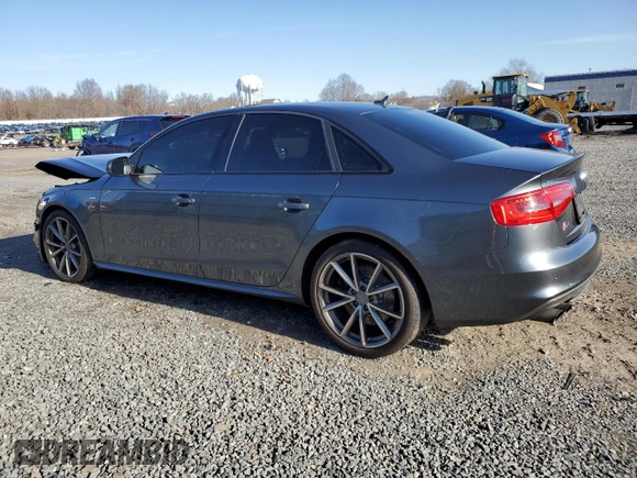 2015 Audi S4 Premium Plus with VIN WAUBGAFLXFA047726, listed as a Copart auction lot 82023654 with 119,192 mi miles and Salvage Title. Bid and sale history available at carsss.com. Image 2.