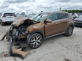 2017 Kia Sportage SX Turbo with VIN KNDPR3A68H7248296, listed as a Copart auction lot 57845855 with 95,675 mi miles and Salvage title. Bid and sale history available at DreamBid. Image 1.