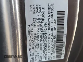 2021 Acura RDX w/A-Spec Package с VIN 5J8TC1H6XML018787, выставлен на аукционе Copart как лот 76702624 с пробегом Не указан миль и Чистый • Clean title. История ставок и продаж доступна на DreamBid. Изображение 12.