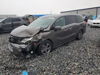 2022 Honda Odyssey EX z VIN 5FNRL6H59NB029961, wystawiony jako Copart lot #59029415 z przebiegiem 56 708 mil mil oraz Nie do naprawy • Non repairable. Historia ofert i sprzedaży dostępna na DreamBid. Obrazek 1.