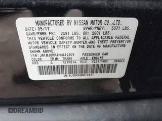 2017 Infiniti QX50 with VIN JN1BJ0RR4HM412971, listed as a IAAI auction lot 42030299 with 84,528 mi miles and . Bid and sale history available at DreamBid. Image 9.