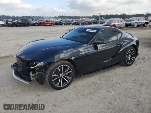 2021 Toyota Supra 2.0 with VIN WZ1DB2C02MW045335, listed as a Copart auction lot 44009215 with 37,882 mi miles and Salvage title. Bid and sale history available at DreamBid. Image 1.