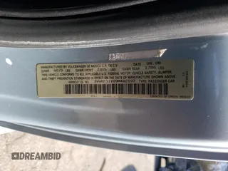 2009 Volkswagen Beetle S with VIN 3VWRF31Y09M402197, listed as a Copart auction lot 43861405 with 59,644 mi miles and Salvage title. Bid and sale history available at DreamBid. Image 12.
