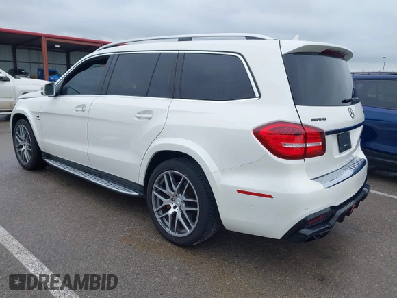2018 Mercedes-Benz GLS 63 AMG with VIN 4JGDF7FE1JB099084, listed as a IAAI auction lot 42220385 with 97,904 mi miles and . Bid and sale history available at DreamBid. Image 3.