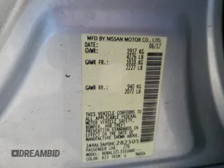 2017 Nissan Altima SV with VIN 1N4AL3AP0HC282505, listed as a Copart auction lot 63616555 with 107,932 mi miles and Salvage title. Bid and sale history available at DreamBid. Image 12.