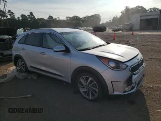 2017 Kia Niro Touring with VIN KNDCE3LCXH5066284, listed as a Copart auction lot 56571654 with 81,702 mi miles and Salvage Title. Bid and sale history available at carsss.com. Image 4.