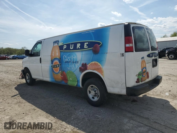 2017 Chevrolet Express Cargo Van with VIN 1GCZGHFG0H1179264, listed as a Copart auction lot 53999005 with 0 mi miles and Clean Title. Bid and sale history available at carsss.com. Image 2.