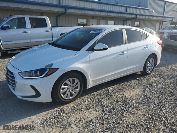 2017 Hyundai Elantra SE with VIN 5NPD74LF7HH212736, listed as a Copart auction lot 50837345 with 92,794 mi miles and Salvage Title. Bid and sale history available at carsss.com. Image 1.