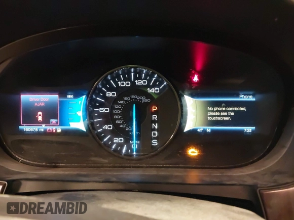 2013 Ford Edge Limited with VIN 2FMDK4KC9DBA52575, listed as a IAAI auction lot 41744647 with 160,678 mi miles. Bid and sale history available at carsss.com. Image 7.