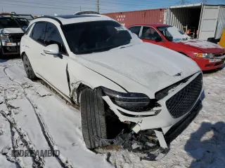 2022 Genesis GV70 Sport z VIN KMUMCDTC6NU062750, wystawiony jako Copart lot #42001595 z przebiegiem 19 215 mil mil oraz Szkoda całkowita • Salvage title. Historia ofert i sprzedaży dostępna na DreamBid. Obrazek 4.