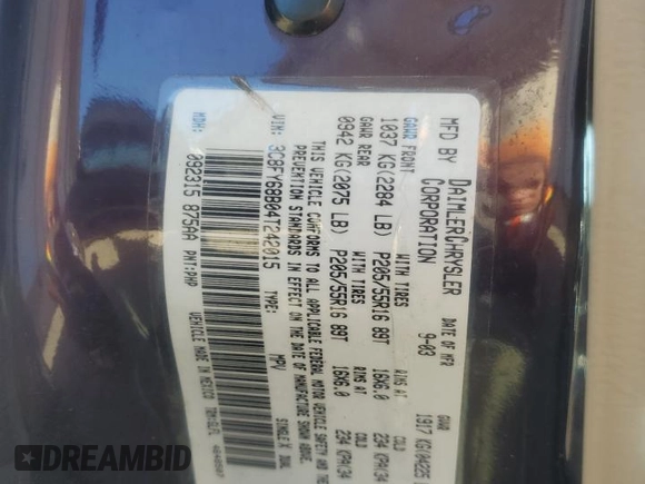 2004 Chrysler PT Cruiser Limited with VIN 3C8FY68B04T242015, listed as a Copart auction lot 46489985 with 147,560 mi miles and Salvage Title. Bid and sale history available at carsss.com. Image 12.