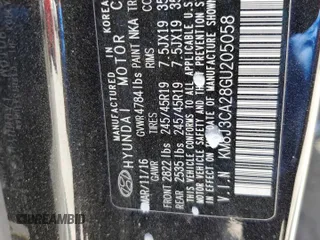 2016 Hyundai Tucson Limited z VIN KM8J3CA28GU205058, wystawiony jako Copart lot #57093735 z przebiegiem 85 238 mil mil oraz Czysty tytuł • Clean title. Historia ofert i sprzedaży dostępna na DreamBid. Obrazek 13.
