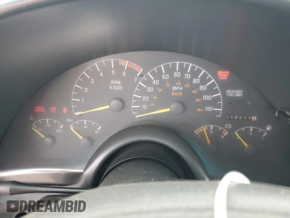 1995 Pontiac Firebird Firebird z VIN 2G2FS22S7S2241784, wystawiony jako Copart lot #53587895 z przebiegiem 218 211 mil mil oraz Czysty tytuł • Clean title. Historia ofert i sprzedaży dostępna na DreamBid. Obrazek 9.