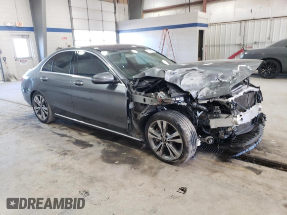 2019 Mercedes-Benz C 300 with VIN 55SWF8DB3KU321116, listed as a Copart auction lot 46750885 with 93,488 mi miles and Salvage Title. Bid and sale history available at DreamBid. Image 4.