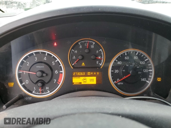 2008 Nissan Titan SE with VIN 1N6BA06A38N305381, listed as a Copart auction lot 41509535 with 273,063 mi miles and Salvage Title. Bid and sale history available at carsss.com. Image 9.