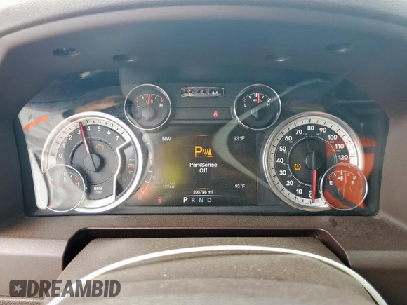 2013 Ram 1500 Big Horn with VIN 1C6RR7LT6DS550171, listed as a Copart auction lot 57044515 with 205,756 mi miles and Salvage title. Bid and sale history available at DreamBid. Image 9.