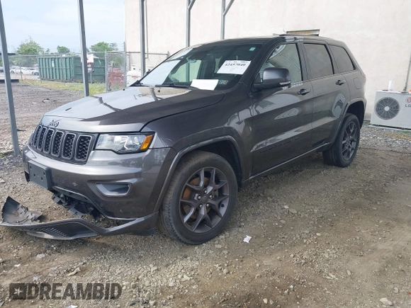 2021 Jeep Grand Cherokee 80th Anniversary with VIN 1C4RJFBG2MC612416, listed as a IAAI auction lot 42457040 with 35,441 mi miles and . Bid and sale history available at DreamBid. Image 17.