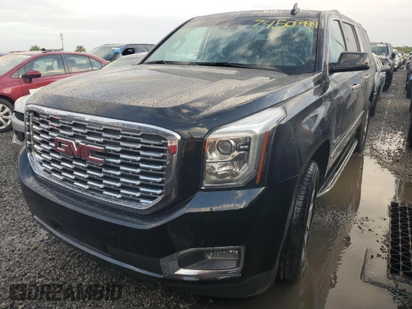 2019 GMC Yukon XL Denali with VIN 1GKS1HKJ3KR379122, listed as a Copart auction lot 74506994 with 0 mi miles and Non Repairable. Bid and sale history available at carsss.com. Image 1.