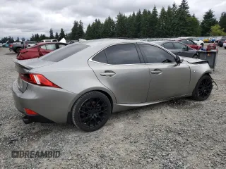 2015 Lexus IS 250 with VIN JTHCF1D24F5022185, listed as a Copart auction lot 62381605 with 92,080 mi miles and Salvage title. Bid and sale history available at DreamBid. Image 3.