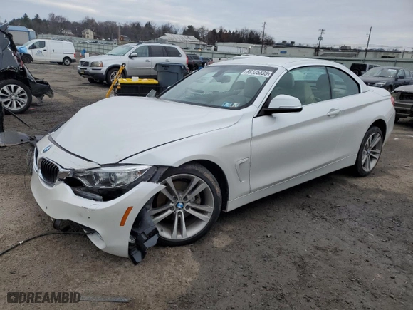2016 BMW 4 Series 428i xDrive with VIN WBA3T1C58GP823856, listed as a Copart auction lot 88325535 with 45,135 mi miles and Salvage Title. Bid and sale history available at carsss.com. Image 1.