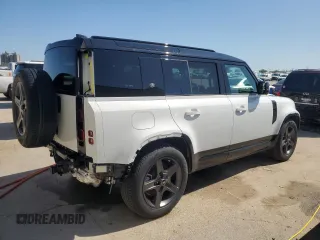 2024 Land Rover Defender X-Dynamic SE with VIN SALE27EUXR2289502, listed as a Copart auction lot 51872275 with 7,556 mi miles and Salvage title. Bid and sale history available at DreamBid. Image 3.