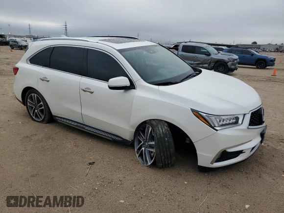 2017 Acura MDX w/Advance Pkg with VIN 5FRYD4H89HB014502, listed as a Copart auction lot 47107355 with 103,737 mi miles and Salvage Title. Bid and sale history available at carsss.com. Image 4.