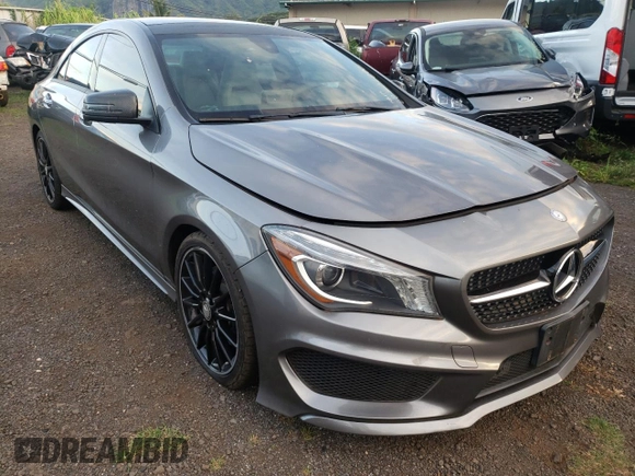 2016 Mercedes-Benz CLA with VIN WDDSJ4EBXGN336846, listed as a Copart auction lot 62536202 with 56,440 mi miles. Bid and sale history available at carsss.com. Image 1.