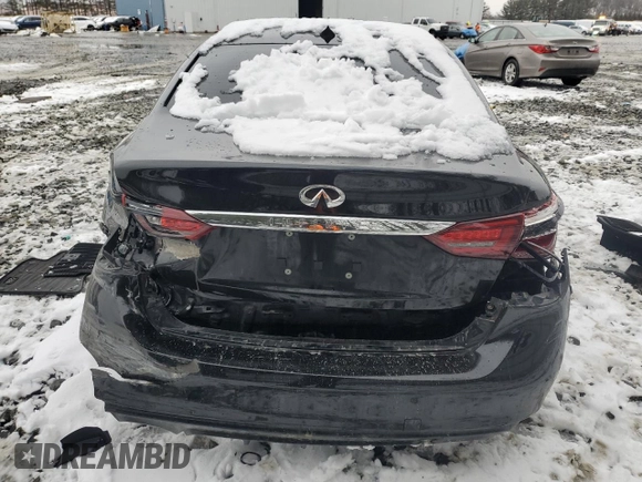 2018 Infiniti Q50 Luxe with VIN JN1EV7AR2JM444975, listed as a Copart auction lot 45145505 with 100,570 mi miles and Salvage Title. Bid and sale history available at carsss.com. Image 6.