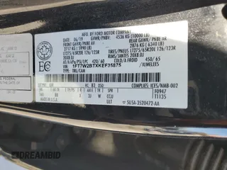 2019 Ford F-250 XL с VIN 1FT7W2BTXKEF35875, выставлен на аукционе Copart как лот 54132745 с пробегом 109 179 миль миль и Списание • Salvage title. История ставок и продаж доступна на DreamBid. Изображение 12.