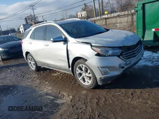 2018 Chevrolet Equinox Premier with VIN 3GNAXMEV7JS532682, listed as a IAAI auction lot 41556895 with 93,560 mi miles. Bid and sale history available at carsss.com. Image 1.