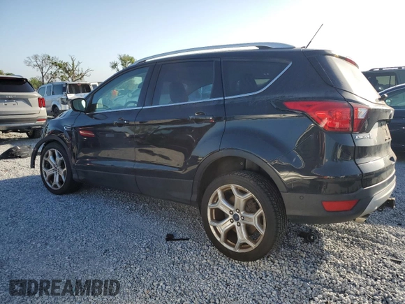 2019 Ford Escape Titanium with VIN 1FMCU9J90KUA75324, listed as a Copart auction lot 51296705 with 45,964 mi miles and Salvage Title. Bid and sale history available at carsss.com. Image 2.