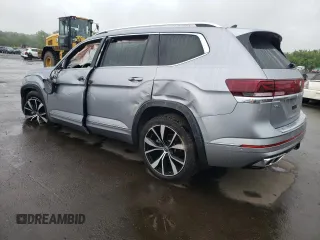 2024 Volkswagen Atlas SEL Premium R-Line with VIN 1V2FR2CA9RC555829, listed as a Copart auction lot 58841885 with 6,535 mi miles and Salvage title. Bid and sale history available at DreamBid. Image 2.