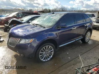 2011 Lincoln MKX with VIN 2LMDJ8JK5BBJ28605, listed as a Copart auction lot 46705075 with 129,972 mi miles and Salvage Title. Bid and sale history available at carsss.com. Image 1.