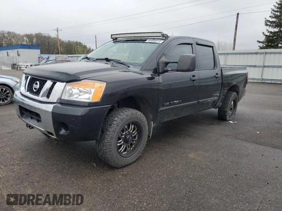 2014 Nissan Titan Pro-4X with VIN 1N6AA0EC3EN514744, listed as a Copart auction lot 80469314 with 191,780 mi miles and Salvage title. Bid and sale history available at DreamBid. Image 1.