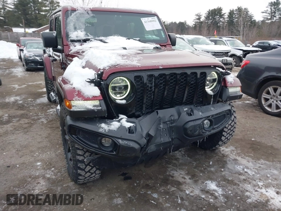 2021 Jeep Gladiator Willys with VIN 1C6HJTAG6ML571081, listed as a IAAI auction lot 41368902 with 45,077 mi miles and . Bid and sale history available at DreamBid. Image 6.