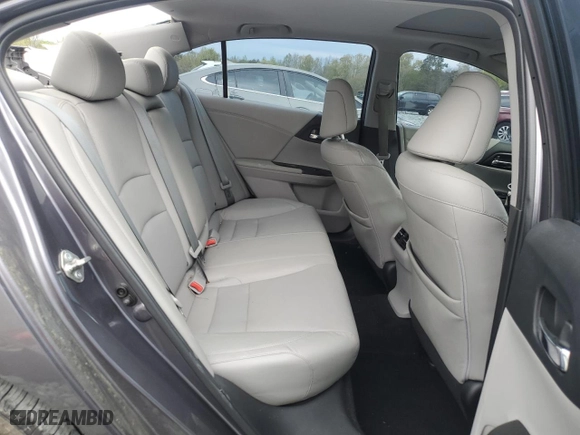 2015 Honda Accord Sedan EX-L with VIN 1HGCR3F85FA004437, listed as a Copart auction lot 52372985 with 201,983 mi miles and Salvage Title. Bid and sale history available at carsss.com. Image 10.