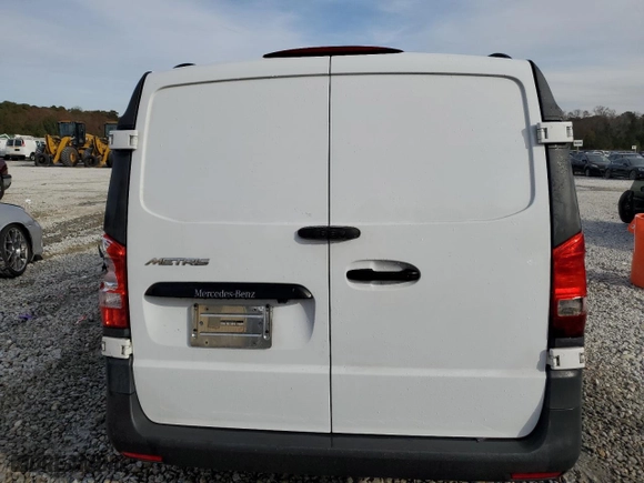 2016 Mercedes-Benz Metris Cargo Van with VIN WD3PG2EA1G3064168, listed as a Copart auction lot 84385604 with 0 mi miles and Salvage Title. Bid and sale history available at carsss.com. Image 6.