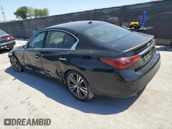2018 Infiniti Q50 3.0t LUXE with VIN JN1EV7AP3JM591868, listed as a Copart auction lot 52430365 with 72,955 mi miles and Salvage Title. Bid and sale history available at carsss.com. Image 2.